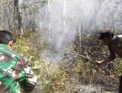 Respon Cepat Call Center 110 Polres Ngawi, Kebakaran Lahan di Bukit Gogor Sine Berhasil Dipadamkan